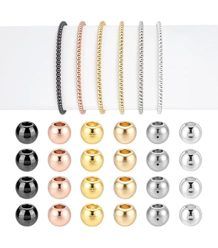 Perles Intercalaires Plaquées Or 18K - Lot De 50, 8mm, Forme Ondulée Pour Bijoux