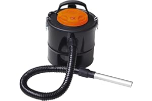 Ark Mat 10l Ash-Vacuum Cleaner - Bagless Ash Collector Vacuum For Wood Log Burner - Ultra-Fine HEPA Filter - Compact And Lightweight - Fireplace Dust Collector - Durable Metal Construction (Ash-Vac)