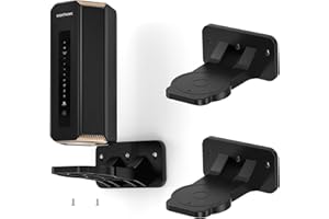 XLTTYWL Support Mural Orbi WiFi 7, en ABS, pour optimiser l'espace, Compatible avec Les systèmes Orbi WiFi 7 Mesh et Tous Les routeurs Netgear Nighthawk Wi FI 7 (RBEWMB-10000S) (Noir, Lot de 2)