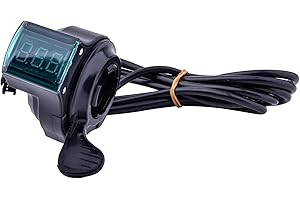 Kunray Ebike Throttle with LED Display - Universal Electric Scooter Throttle, Portable Digital Grips for Motorcycle, Gokart