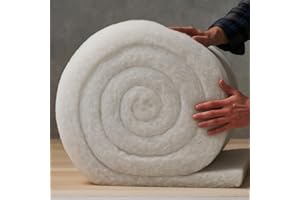 Opulent Home Loft Insulation Roll – L8M x W370mm x T50mm – Eco Thermal Polyester for Building & Roof – Itch-Free, Moisture Resistant & Easy to Install – Energy Saving Loft & Wall Insulation