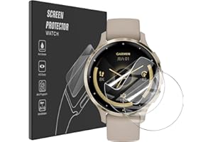 AOKUMA Tempered Glass for Garmin Venu 3s Screen Protector[Non-Tempered Glass], Premium PMMA Film, Edge to Edge Full Screen Cover, work with most case(Black Edge)