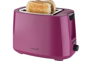Korona 21134 Tostapane | Berry | 750 Watt | Attacco per rotolo | 2 fette di pane | Vassoio per briciole, Berry