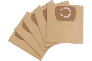 Gudotra 5 Pièces Sac aspirateur pour Parkside PWD 12 A1 PWD 12 A1-332961-1907 Sac de Rechange pour Parkside chez Lidl PWD 12 B2 Da 1200 w (5 Pièces)