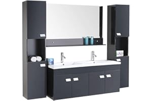 GRAFICA MA.RO SRL Mobile Bagno ARREDO Bagno Completo Modello Elegance 120 CM LAVABO Rubinetto Incluso