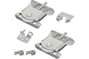 FURNRUBDEN 2 Piezas Armario para Puerta corredera - Polea Deslizante de Rodillo, Kit Accesorios de Hardware para Reemplazo de Puertas Corredizas