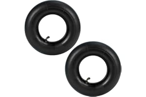Roundsky 2 Piezas 4.10/3.50-4 Pulgadas NeumáTico del Tubo Interior para Carretilla de Mano, Carro, Carretilla de Mano, Carretilla de JardíN, CortacéSped, Tubo de Repuesto 4.10-4