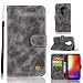 Produktbild Motorola Moto G7 Case, [Wallet Card Slot] Ultra Slim PU Leather Pocket Soft TPU Silicone Shockproof Full Body Protection Bookstyle Flip Protective Case Shell Grey