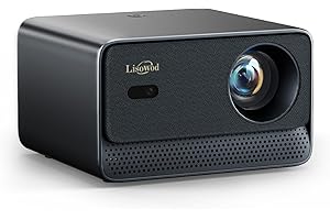 Projector 4K 800+ Built-in Apps & Browser & Live TV & AI Car Setup System & 1000 ANSI & CEC Control: Projector with WiFi 6 Bluetooth 5.2 Dolby Audio 1080P Full HD Lisowod Projector for Home Cinema