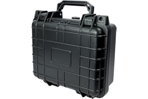 Magnet-Kauf Fotokoffer Mit Schaum - Universalkoffer Schutzkoffer Mit Schaumstoff - Transportkoffer - Pistolenkoffer Kunststoff - Kammerkoffer Klein und Groß Wasserdicht (27x24x12,4 cm)