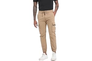 DON JOHNSON Pantaloni Cargo Uomo Pantalone da Uomo con 6 Tasche Pantalone Casual Uomo