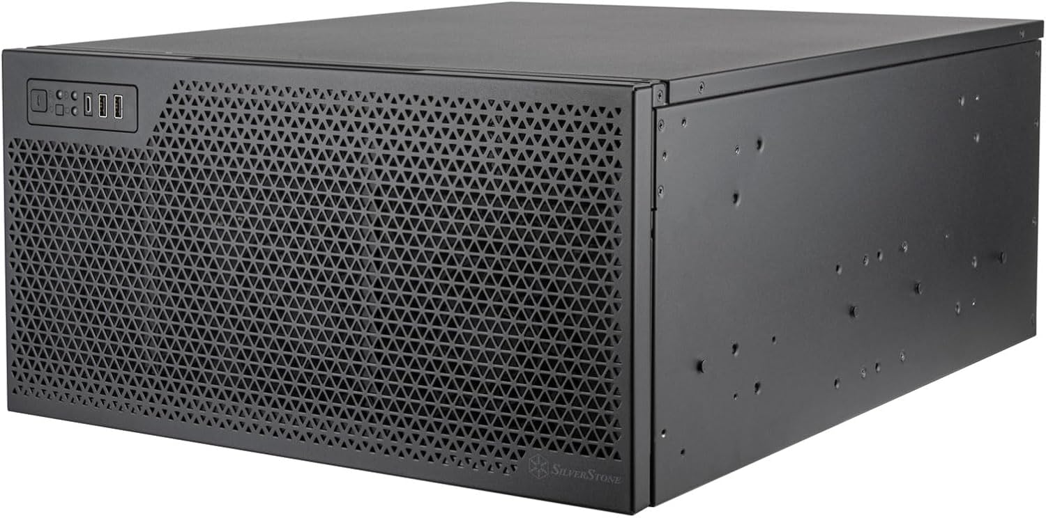 SilverStone Technology RM52, 5U Rackmount Server Chassis with support for dual 360mm liquid cooling sinks, SST-RM52