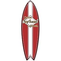 DECLINA Tavola Da Surf Decorativa | Stampa Su Alluminio | California Beach Style | 100x30 Cm | Kit Fissaggio Incluso - Foto 13