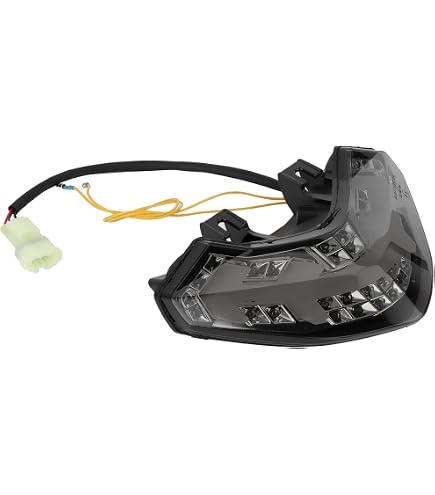 Fanale Posteriore LED Per Yamaha FZ6 Fazer 600 2004-2014 - Integra Stop, Retromarcia E Frecce, Trasparente, Senza Lampadine