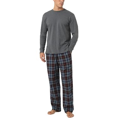Pyjama Garçon à Manches Longues Motif Tartan - Haut à Poches + Pantalon à Cordon - Taille 6 à 16 Ans - Marque Comfyouth