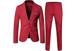 Bkazwe bito da Cerimonia 2 Pezzi per Ragazzo Vestito Elegante per Bambini, 2 Pezzi, con Giacca con Revers a Lancia e Pantaloni, Smoking da Bambino, per Matrimoni e Feste Abbigliamento Gentleman