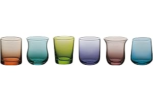 Bitossi Home MCV151 Set di 6 Liquorini, Diseguale, Colori Assortiti