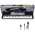 61 keys piano keyboard, Electronic Digital keyboard Piano with Built-In Speaker Microphone, Portable Keyboard Gift Teaching for Beginners, electric piano for kids, Birthday Gift for Children (B)