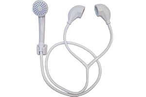 Home Flair Portable Shower | Push On Tap Shower Head and Hose | Shower Attachment for Bath Taps | | Dog Shower | Camping Shower (1.3M Long. Fits a 3.5cm Wide Hot & Cold Tap)