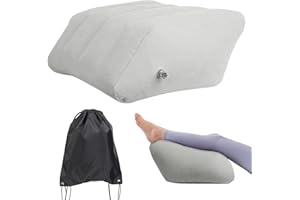 GOOPOOL Venenkissen Beinhochlagerungskissen Beinkissen Erhöhung des aufblasbaren Keilkissenkomforts Verbesserung der Blutzirkulation & Reduzierung von Schwellungen Schlafqualität mit Pump-Aufbewahrungsbeutel