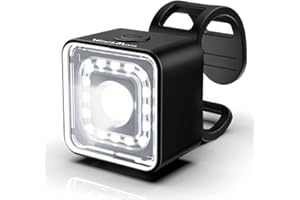 OOPSCOOL Luce Anteriore Bici da Corsa, Faro Ricaricabile USB, 5 Modalità di Illuminazione, IP66 Impermeabile/100LM Faro/2000 m di Distanza di Avvertimento