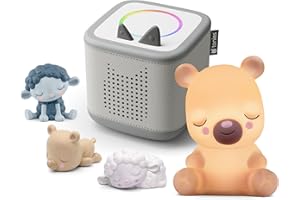 tonies Toniebox 2 Bundle Incl. 4 Sleepy Friends Tonies: Meadow Sheep, Sleepy Sheep, Sleepy Bear, Sleepy Bear Night Light, Moon Grey