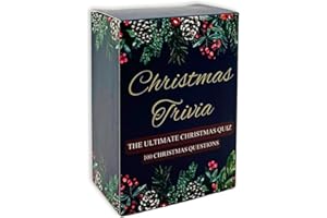 SECOND AVE GIFT COMPANY Second Ave Christmas Trivia Quiz Question Table Game Family Fun Xmas Card Game Stocking Filler Secret Santa Present