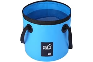 ZQSFPK Collapsible Bucket with Handle 20L Folding Bucket Portable Water Container for Camping Hiking Car Wash Space Saving Lightweight
