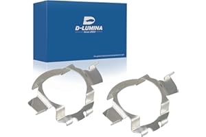 D-Lumina H7 Porta adattatore per lampadina LED H7 Fermi Clik Presa base adatta per BMW MB VW Golf Audi, confezione da 2 supporti per adattatori H7