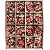 Rot und Gold beschreiben einen typischen Luxuriös Weihnachtsgeist, während Verwendung von Barock-Muster und Juwel perfekt das Thema hervorhebt