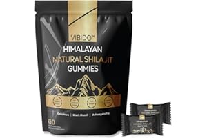 VIBIDO Shilajit Gummies for Men & Women | Pure & Natural Himalayan Gold Shilajit Gummies Rich in Ashwagandha | Gokshura | Energy Boost & Immune Support - Gluten Free 60 Gummies