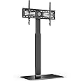 FITUEYES Meuble TV avec Support Pied Télé Pivotant Cantilever pour Ecran de 32 à 65 Pouce LED LCD Plasma TT107501MB