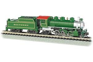 Bachmann Industries Prairie 2 – 6-2 Locomotive And Tender Southern Train Car, Verde, Scala N