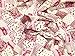 Produktbild Polycotton-Stoff Kleid Pretty Patchwork Print Wein - Meterware + Gratis Minerva Crafts Craft Guide