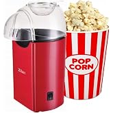 ZLN8046 Popcorn | Patlamış Mısır Makinesi | 1200W | Yağsız ve Sağlıklı Pişirme | Kırmızı