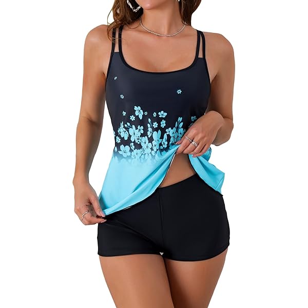 Girls Tankini Swimsuits Rad Swim Tween Taylor Floral Hatler