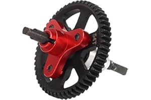 RITOEASYSPORTS Sprzęgło Antypoślizgowe Mechanizmu Różnicowego, Sprzęgło Antypoślizgowe Mechanizmu Różnicowego ze Stali Aluminiowej 54T do Samochodu Traxxas Slash 4x4 1/10 RC (Czerwony)
