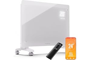 Klarstein Radiateur Electrique à Convection, Faible Consommation d'Energie, Chauffage Electrique d'Intérieur de 1500W avec Thermostat, Chauffage Mural et Portable, Chauffage d'Appoint, Radiateurs