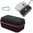 CareFlection Portable Carrying Case Cover for Marshall Emberton 2 / Marshall Emberton 1 Bluetooth Portable Speaker Hard Water Resistant Eva Box Zipper+Carry Mesh Pocket+Wrist rope Storage Bag Pouch