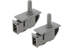 Create idea Interruptor Pulsador de Luz de Puerta de Refrigerador de 2 Pines de 2 Piezas para La Mayoría de Los Refrigeradores