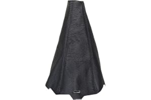 The Tuning-Shop Ltd Housse de levier de vitesses en cuir Noir