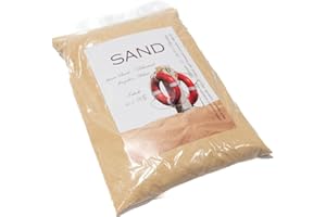 OSTERS MUSCHEL-SAMMLER-SHOP 1 KG Exklusiver feiner Dekosand NATUR | Bastelsand | Streusand | Kerzensand | Qualitätsware im praktischem wiederverschließbaren Polybeutel | ideal auch als Streudeko zu einer Hochzeit |