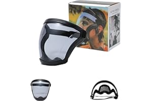 APOMKJOE Anti-Fog Protective Full Face_Shield, Reusable Super Face Protective Cover, HD Durable Adjustable Face Visor