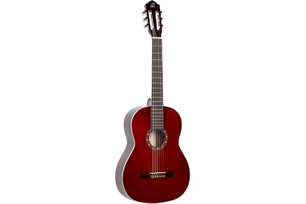 Ortega Guitars Guitare Classique 4/4 – Family Series – Housse Incluse – Épicéa / Acajou, Rouge (R121WR)