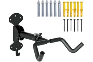 Urban Deco Bike Wall Mount Bike Hanger with 66lbs Weight Capacity 360° Adjustable Angle Soft Padding Protection Bike Rack Garage Extendable by 6in for Home and Garage Use