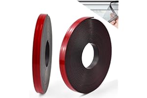 BUZIFU Cinta Magnética para Mosquiteras, 2 Rollo Cinta Magnética Adhesiva A+B 12,7mm x 5m, Tiras Magnéticas para Mosquiteras, Banda Magnética Adhesiva para Mosquitera, Imanes para Mosquiteras Ventanas