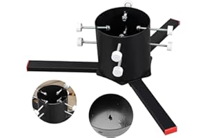 Starbover Weihnachtsbaumständer für lebende Bäume, Christbaumständer Metall für Stämme von von 6-18cm, Tannenbaumständer Weihnachtsbaumhalter Stand für bis zu 10FT lebenden&künstlichen Bäumen, Schwarz