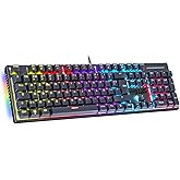 Spirit Of Gamer - XPERT K250, Red Swtich AZERTY Mechanical Gaming Keyboard, 17 RGB Backlight Modes, N-Key Rollover Technology