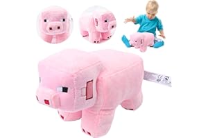 CLVSYH Jouets en Peluche Cochon Creeper, 28cm Creeper Peluche, Jouets Oreiller en Peluche Creeper,Poupée en Peluche Creeper pour Les Fêtes d'enfants, Les Anniversaires et Les Cadeaux de Noël (Cochon)