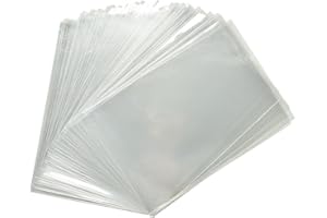 kgpack 200 Cellophantüten klar 16 x 22 cm Zellophantüten Tütchen transparent kleine Kindergeburtstag Gastgeschenke Zellophanbeutel Candy bar, Süßigkeiten Bonbons tüten OPP Geschenktüten Plätzchen